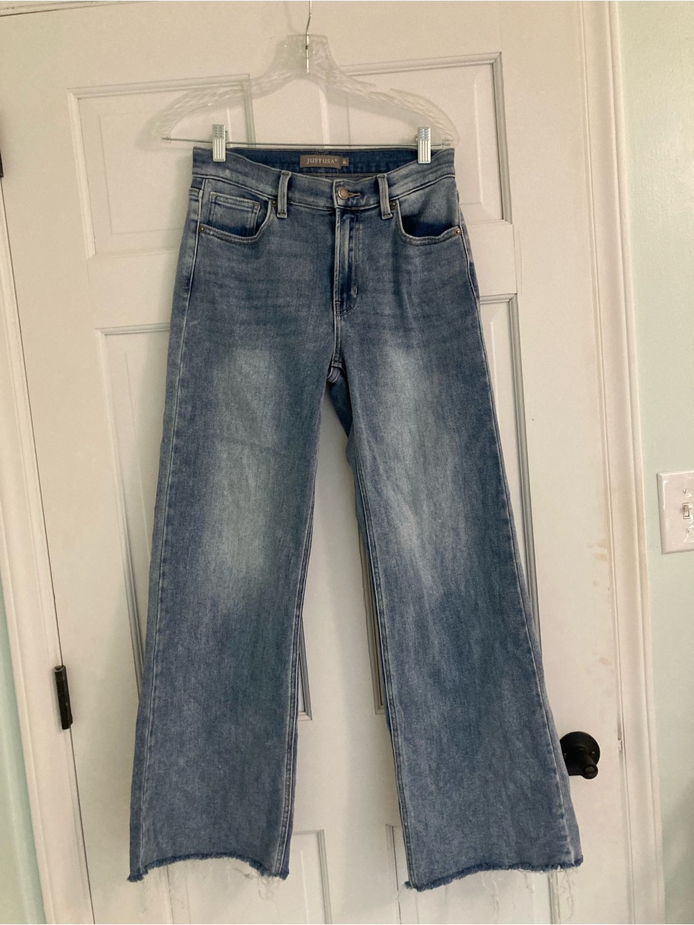 Just USA Light Blue Wide Leg Jeans